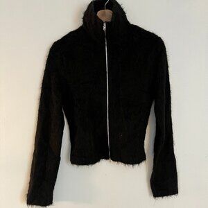 Our Legacy Shrunken Black Zip Polo NWT